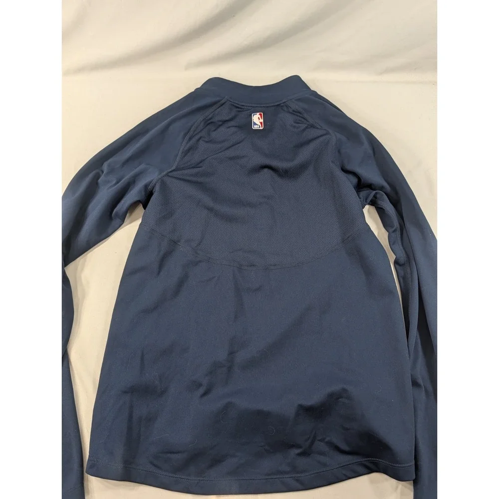 Nike Dri-FIT Quarter Zip Pullover Women's Small Blue OKC Thunder Athletic Top